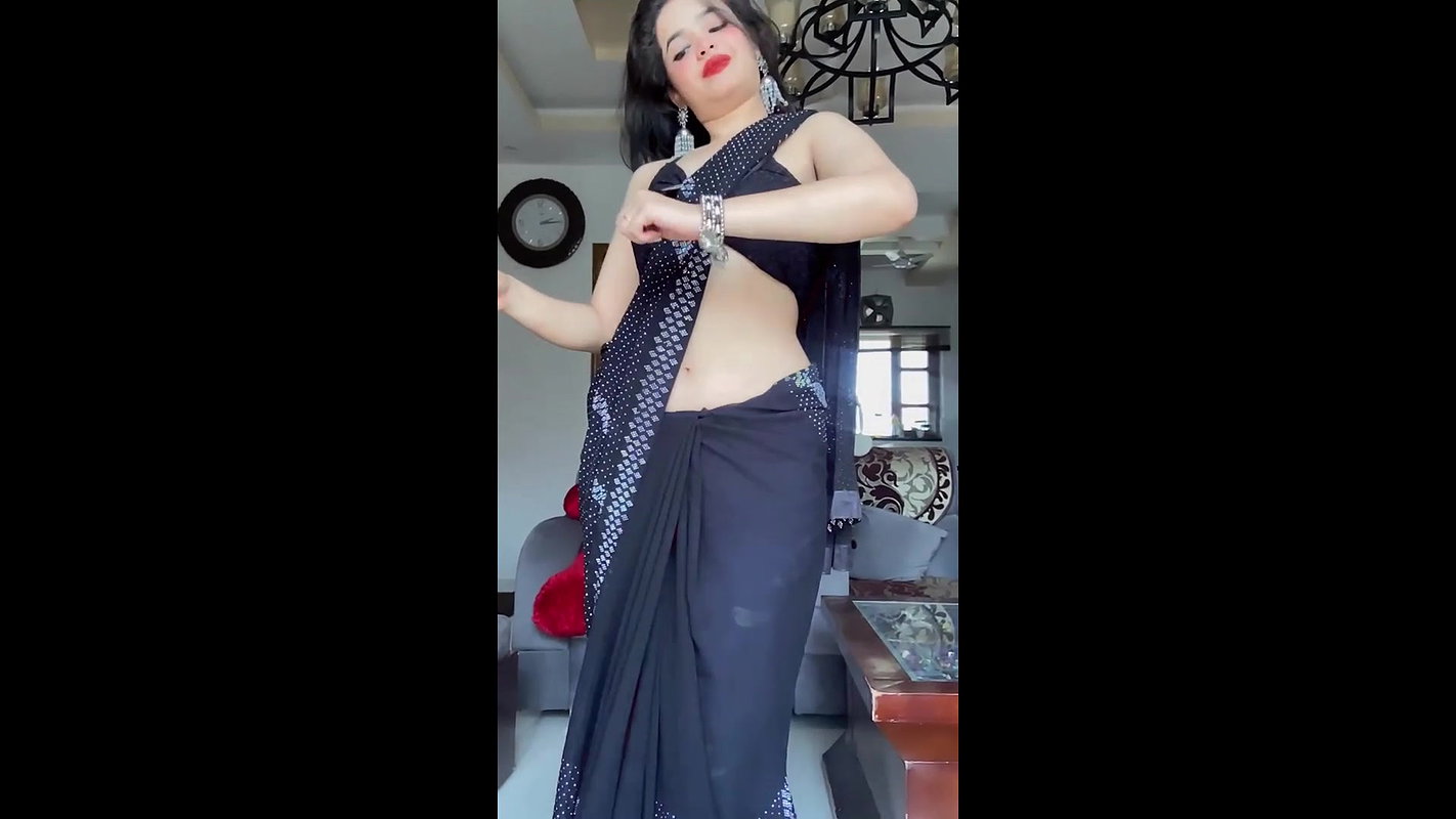 Vibu neha latest saree stripping blouse boobs sexy navel show