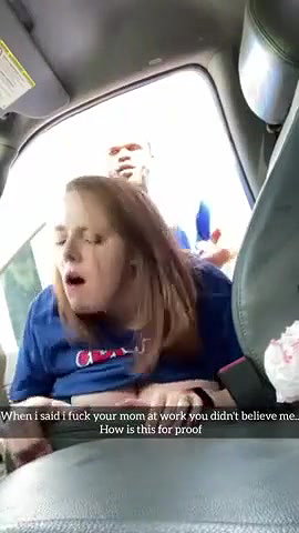 Black Bully Fucking Mom in Her Car and Recording It