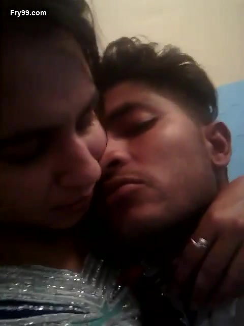 Couple romance and smooching