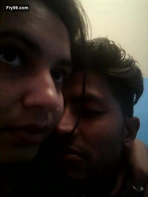 Couple romance and smooching