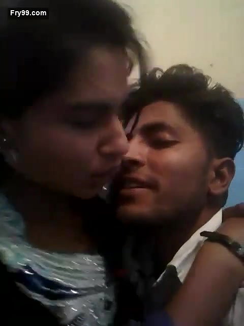 Couple romance and smooching