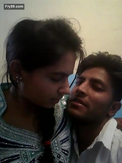 Couple romance and smooching