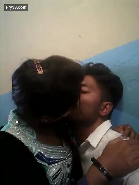 Couple romance and smooching