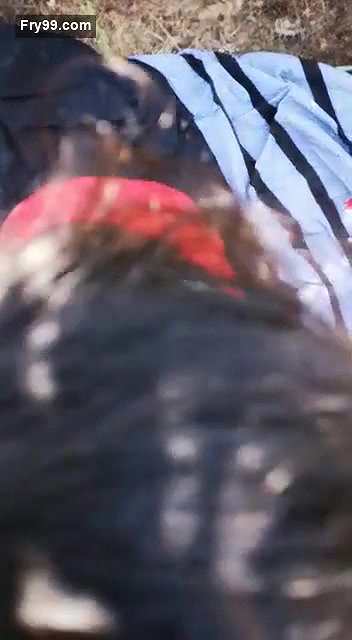Randi outdoor blowjob