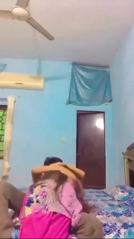 Beautiful paki girl kissing boobs press