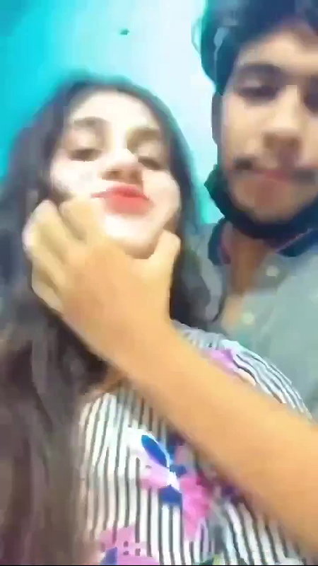 Beautiful paki girl kissing boobs press