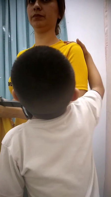 Sexy babe Milky Boobs exposed in black bra in trial room