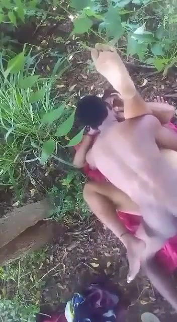 Sexy collage girl fucking in jungle
