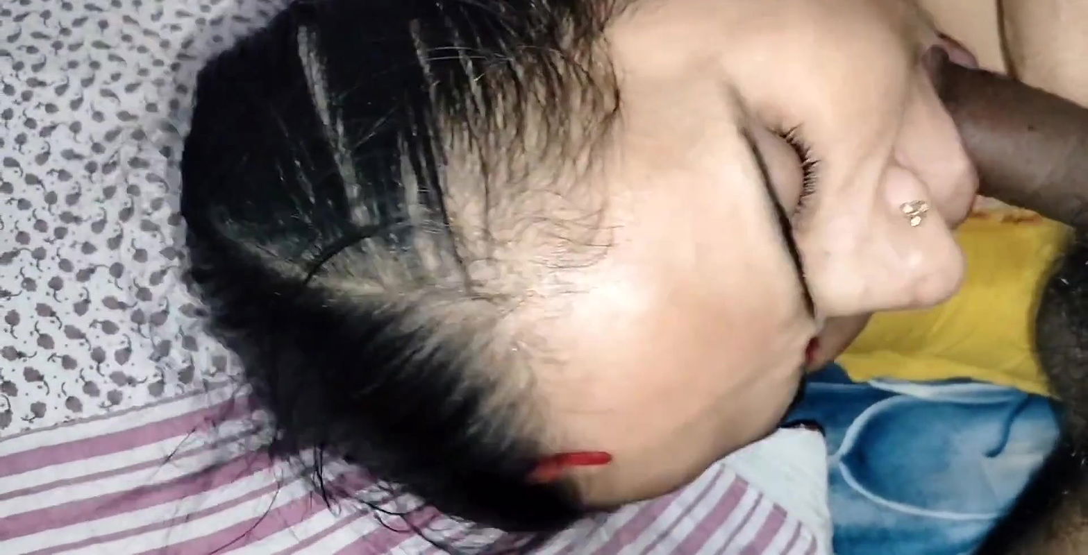 Stepmother sucks and fucks her stepson’s cock