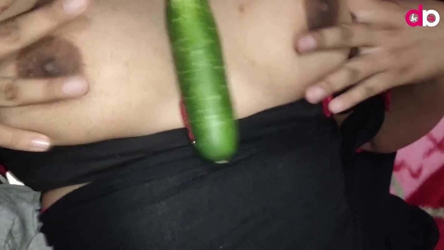 Horny Desi Angel masturbating. Solo satisfying alone in bed room with Vegetable Sex Fuck Her Wet Pu