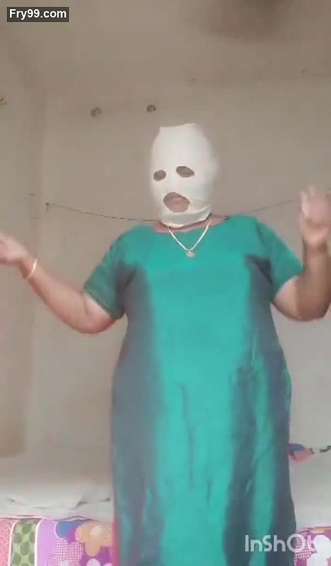 Indian lady bedroom dress change performance