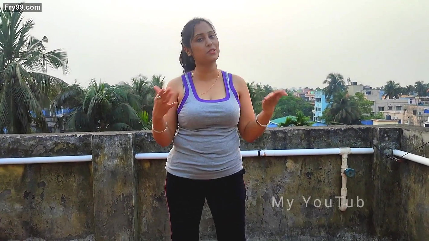 Rupa boob show 5 simple Exercises To Lose Weight At Home Ep- 2