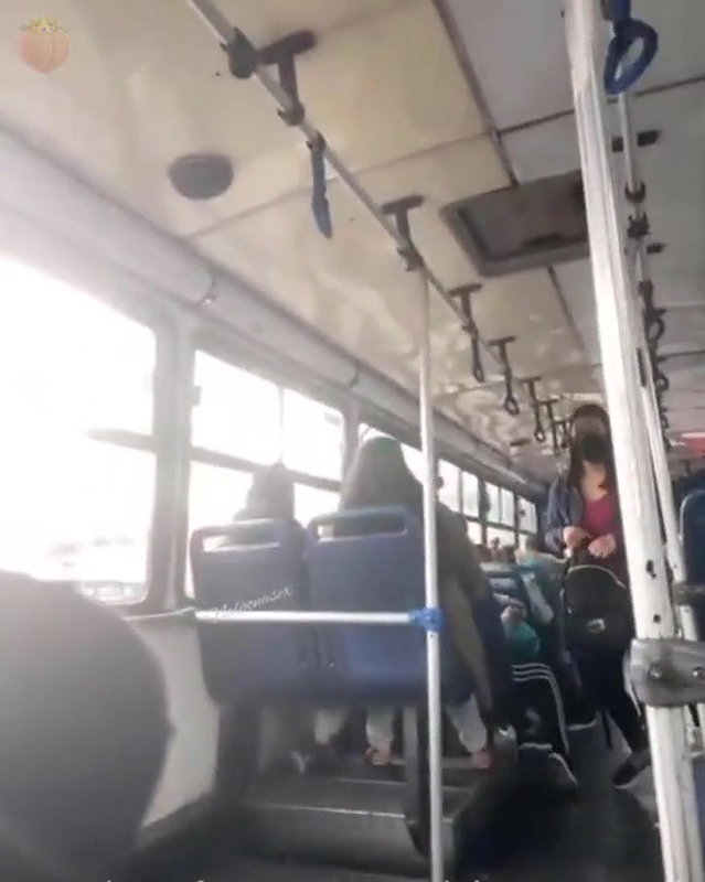 Two hot girl squirting in public transport