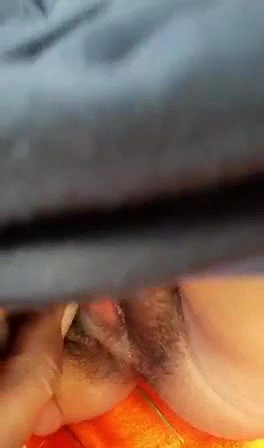 Sexy pussy girl in jungle