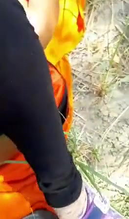 Sexy pussy girl in jungle