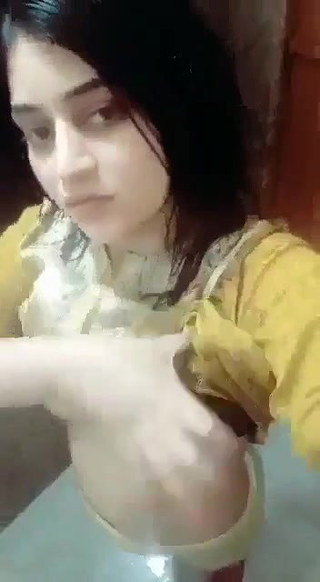 Cute sexy naked selfi play pussy