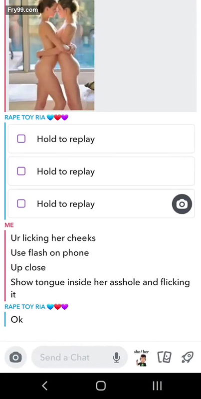 UK Teen Girl and Her Bestfriend Record Snapchat Video To Her Boyfriend