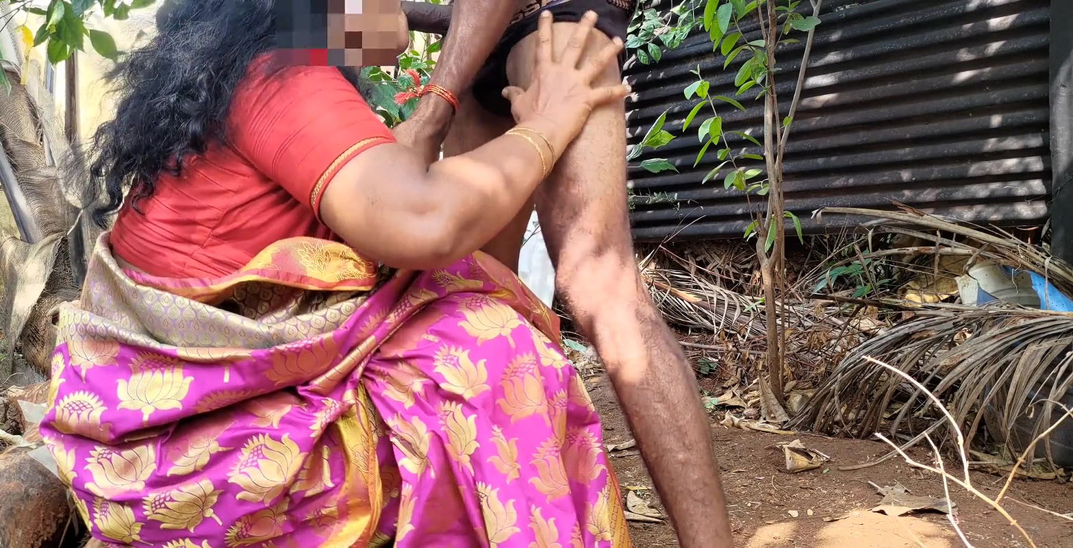 Aunty was looking for something in the garden and I had sex with her