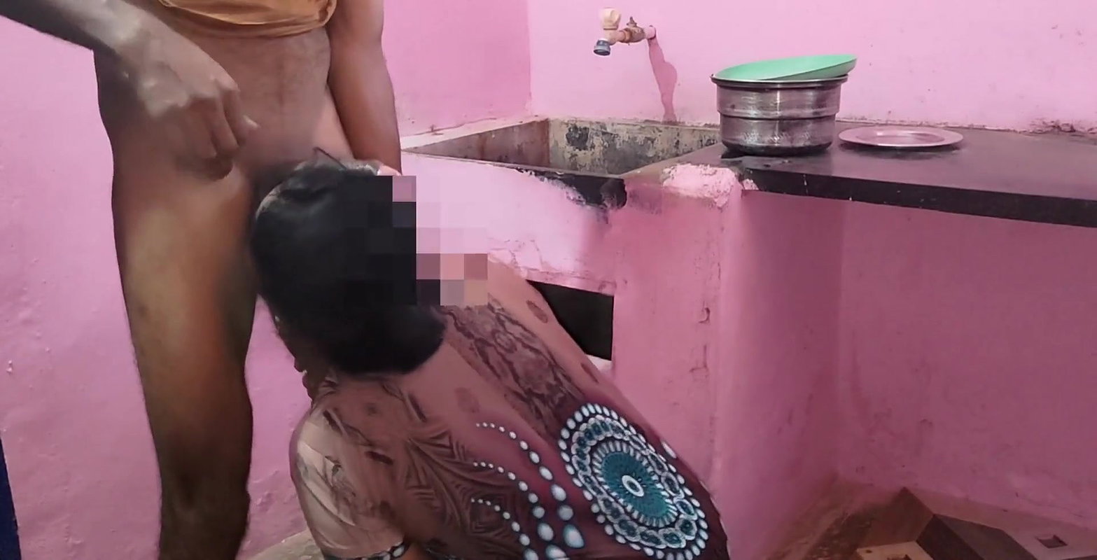 Aunty was working in the kitchen when I had sex with her