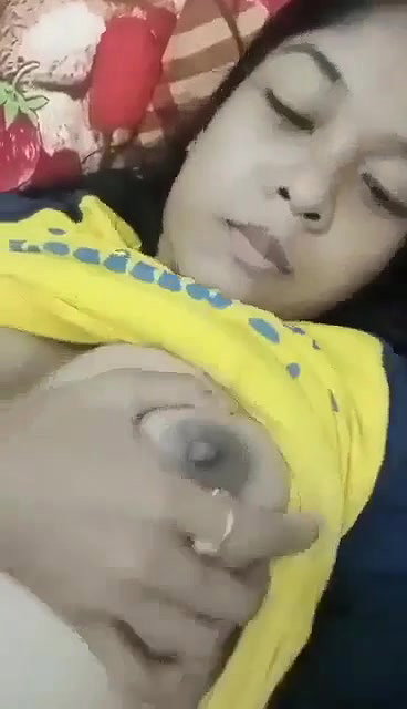 Cute girl pressing