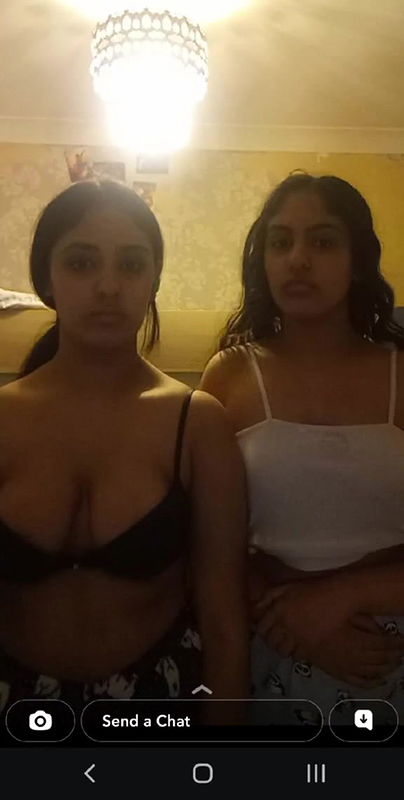 NRI UK Teen Lesbians Record Snapchat Video