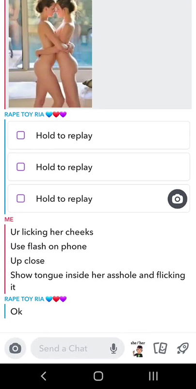 NRI UK Teen Lesbians Record Snapchat Video