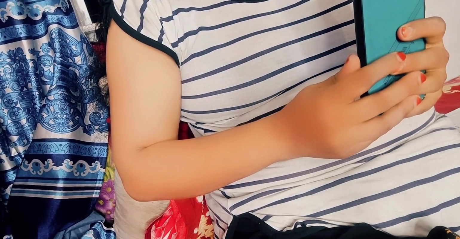 Bengali girl having phone sex and fingering with her boyfriend inside pussy.