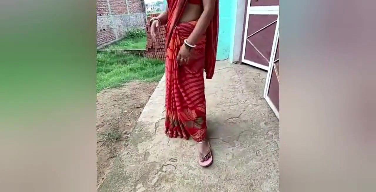 Village wife showing outdoor