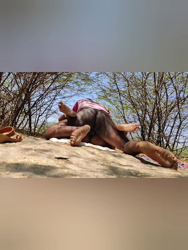 Outdoor sex in the village