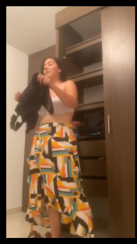 GORGEOUS  BUSTY  BABE CHANGING CLOTHES  VIDEO UPDATE