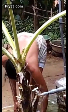 Lankan Wife Bathing Secretly Captured 3clips Marged
