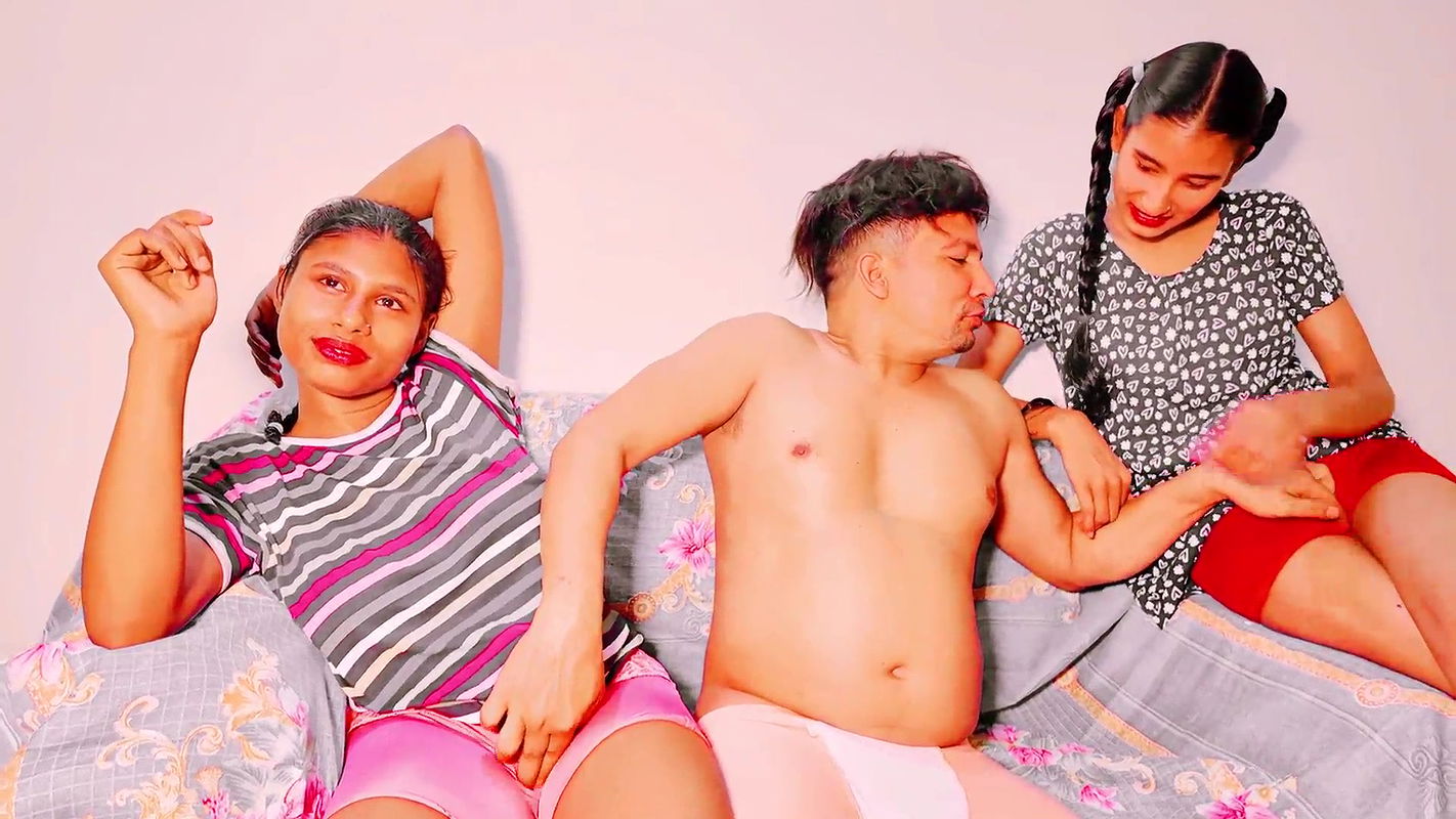 Teen stepsisters fucked by stepbrother ffm