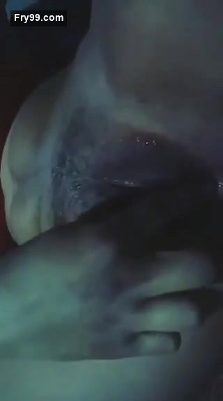 Wet pussy of red bra girl