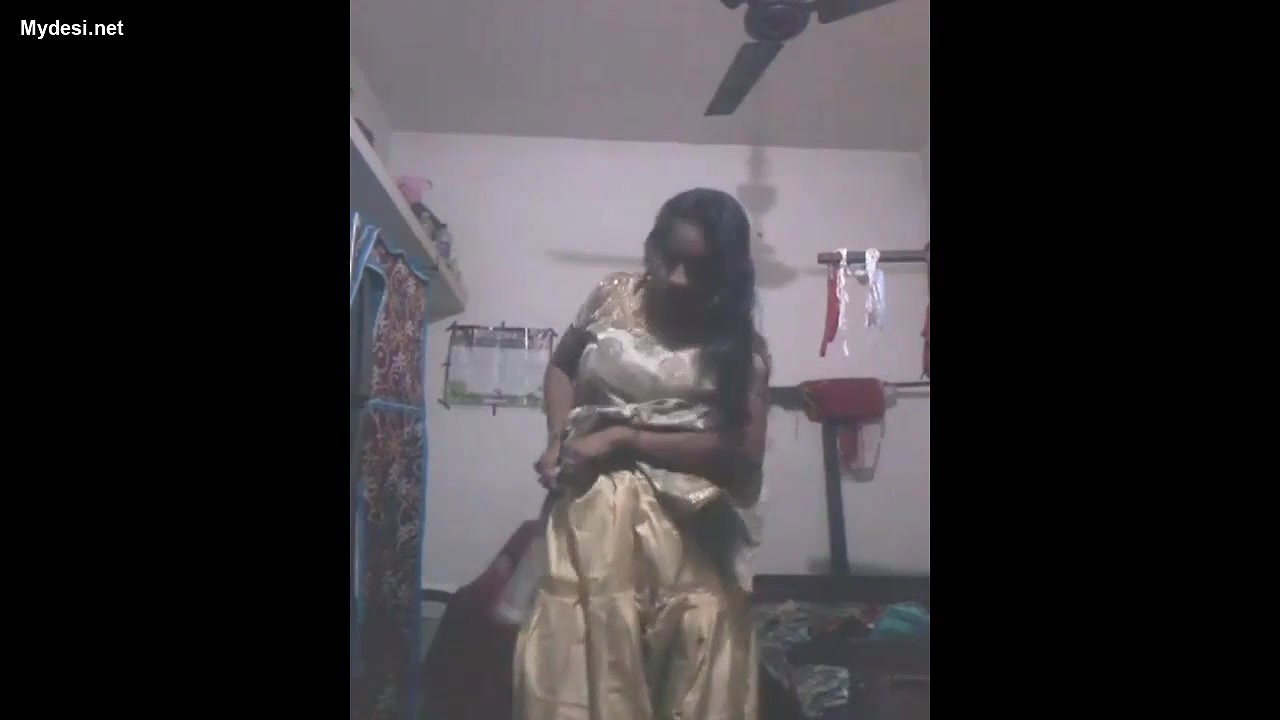 sexy desi wife wearing clother after shower