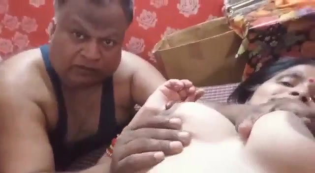 Uncle Sucking and Playing with Auntys Bigboobs