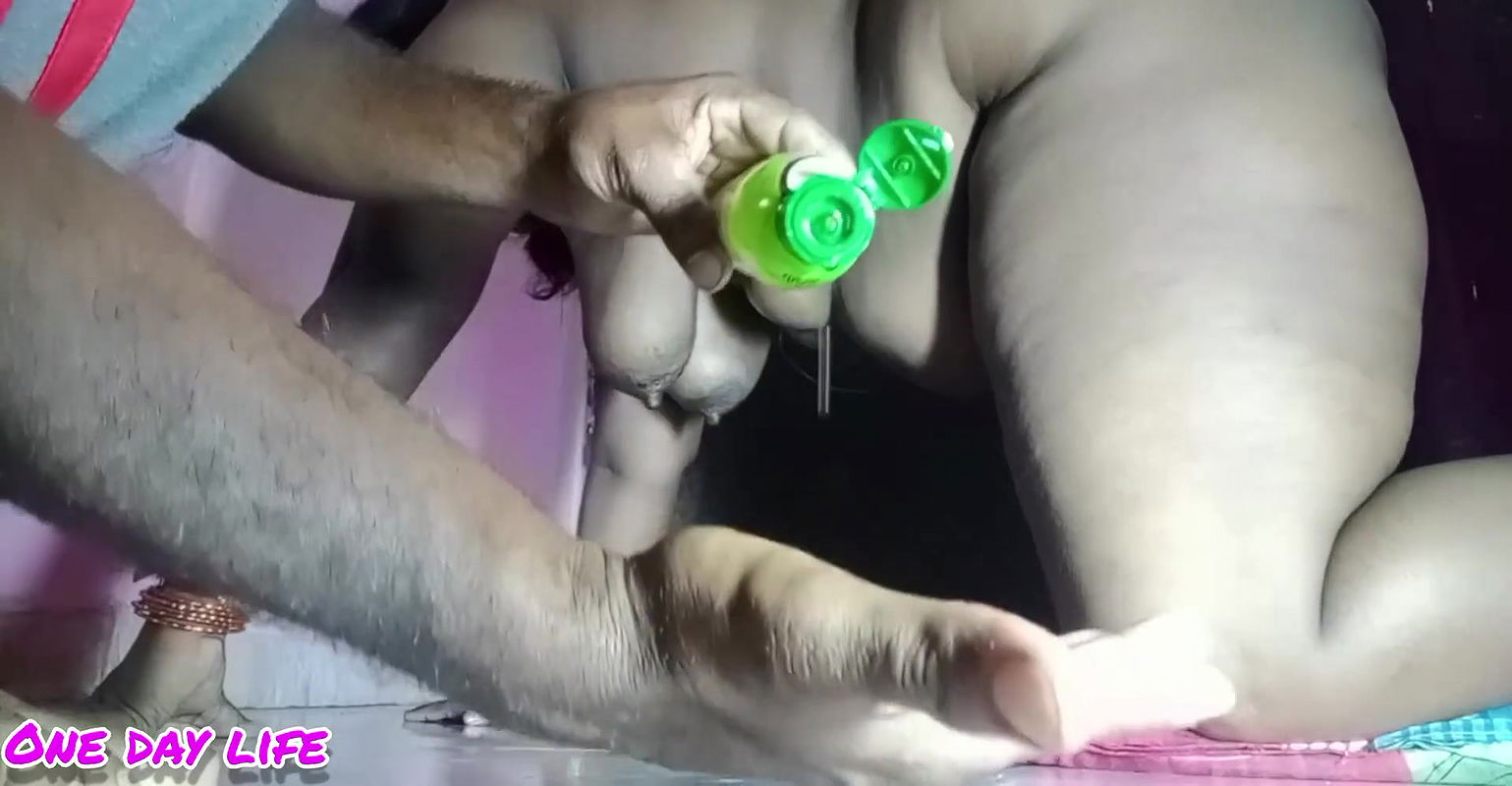 tamil cowgirl neelaveni  milking the breast with servent boy