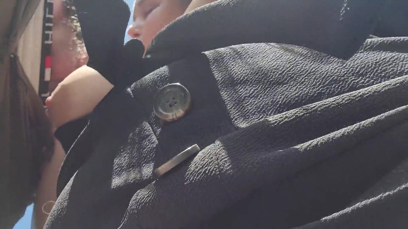 Hottie with huge tits sucks cock and masturbates her wet pussy in nature