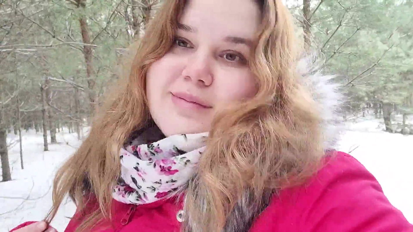 POV blowjob in the woods – cum on boobs