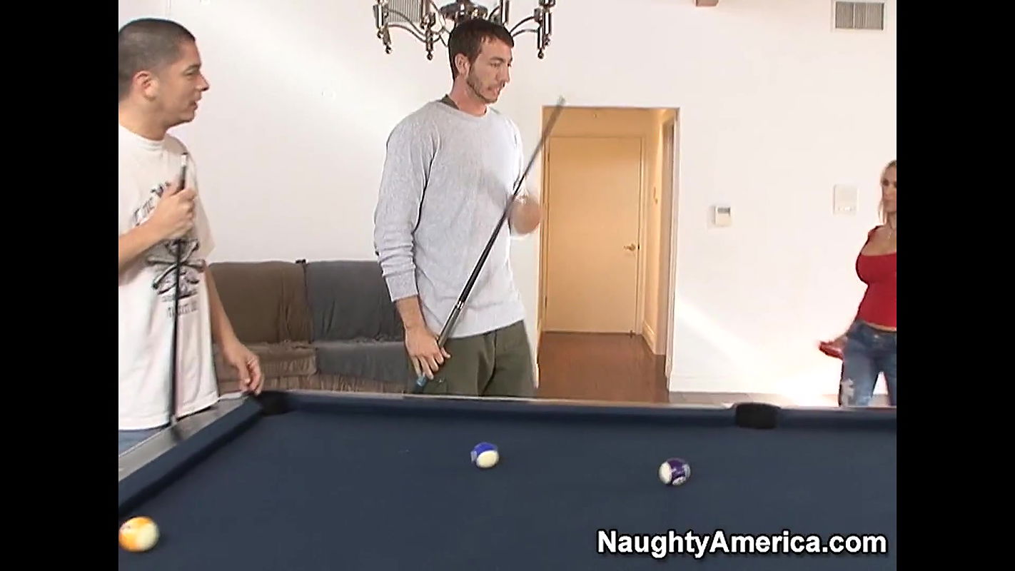 Hot Blonde MILF Gets Pounded by Two of Her Son's Friends