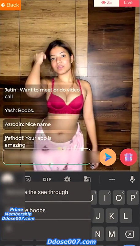 Brishti Samaddar Ass Show on App Live