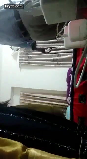 Young girl and jija with talking