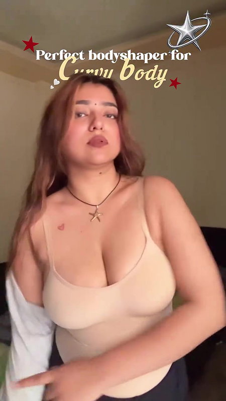 punjabi sexy lady huge tits in cream innerwear 22