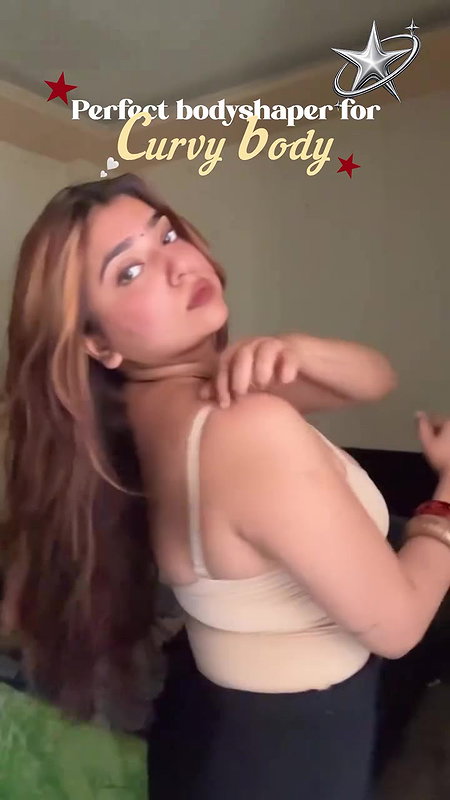 punjabi sexy lady huge tits in cream innerwear 22