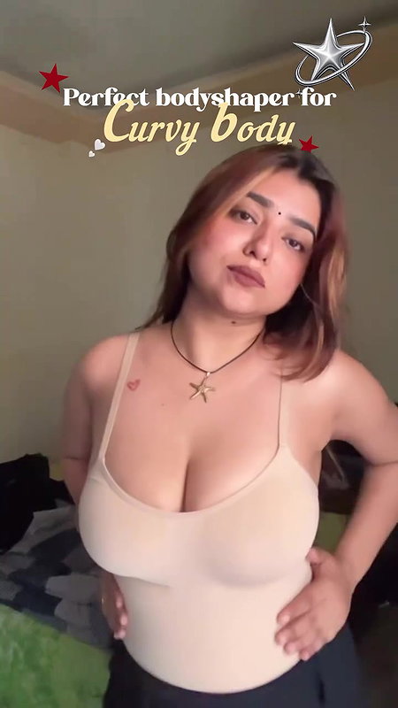 punjabi sexy lady huge tits in cream innerwear 22