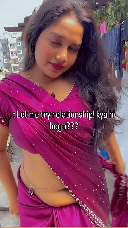 sexy fleshy lady deep navel in pink saree 22