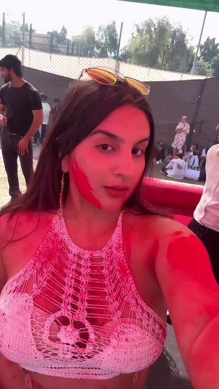 curvy desi lady navel and boobs from music festival 22