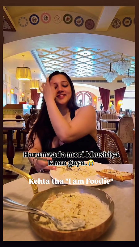 busty punjabi lady huge breasts in black top 22