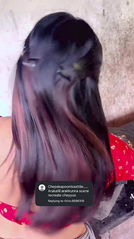 purpleycon sexy tempting boobs,navel in red blouse 22