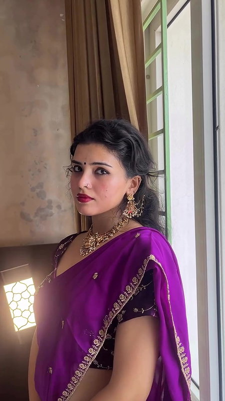beautiful malayali girl sexy deep navel in vishu kerala costume 22