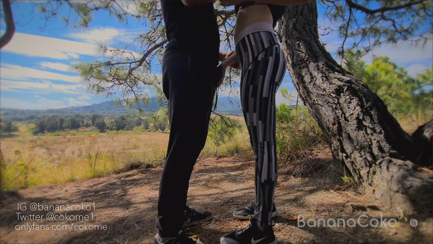 Risky Outdoor Sex In The Forest Cum Huge Tits